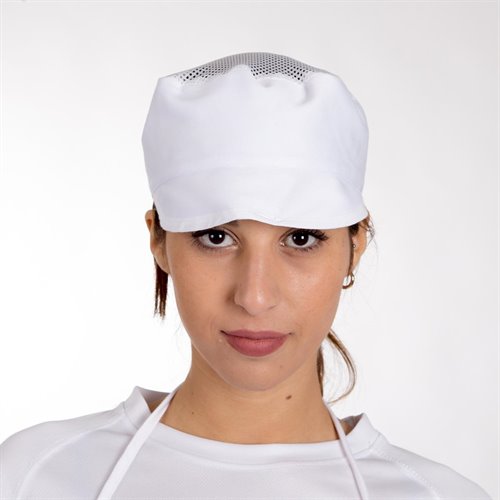 Cappello alimentarista con visiera 